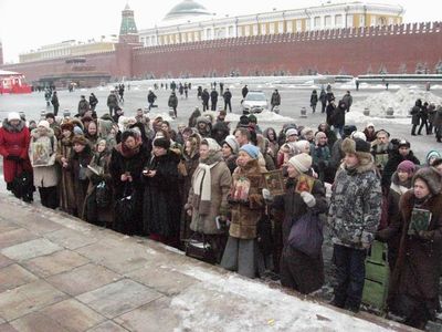 Крестный ход вокруг Кремля. 27.12.2010 г.
